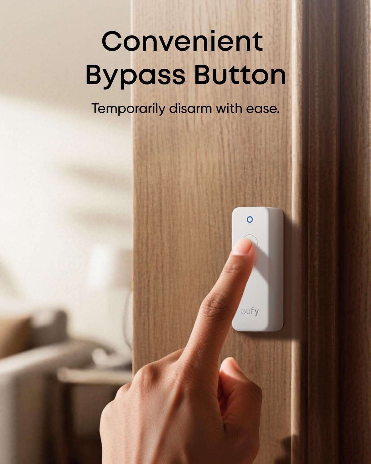 eufy Entry Sensor E20, Dual-Side Detection, Convenient Bypass Button | Door/window sensor, Extended Battery Life, Long Communication Range, Requires a US version of HomeBase 2, 3, Mini, or Pro