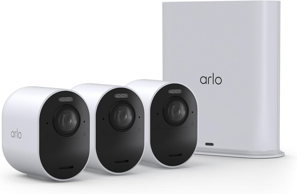 Arlo Ultra Wireless Security Camera 4K HDR (3rd Gen) - 3-Cam + SmartHub