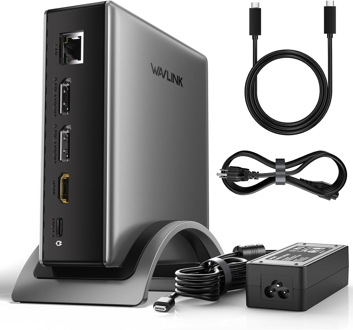 Laptop Docking Station,WAVLINK PD3.1 Dock, Dual DisplayPort, HDMI