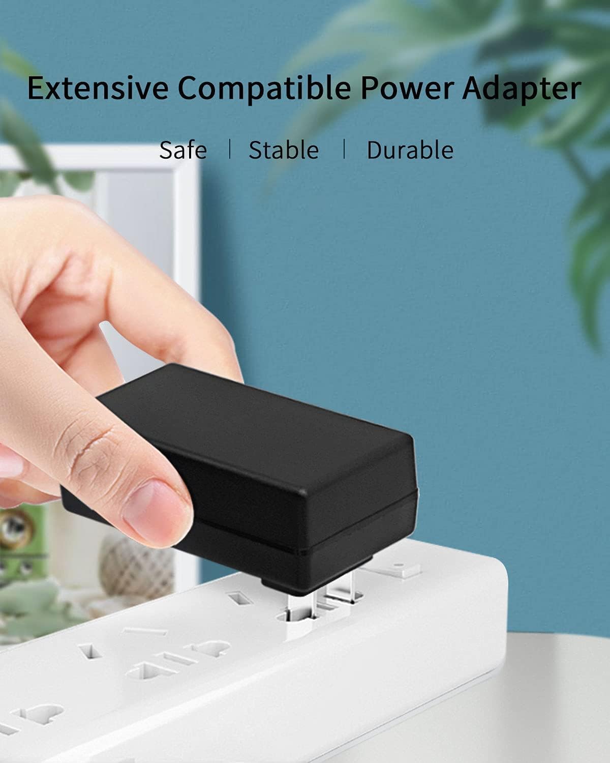 15V 3A Power Supply Adapter Charger Switching Converter Adapter, (Input AC 100V-240V, Output DC 15 Volt 3 Amp 45 Watt), Round Barrel Plug 5.5mm x 2.1mm & 2.5mm Tip Center Positive - 3.3ft Long Cord