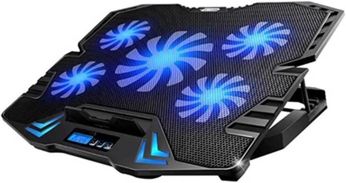 Gaming Laptop Cooler Tablet Notebook Cooling Pad Silent Fans Modes Home Office Display Screen Powerful Cool Stand Holder (Color : B)