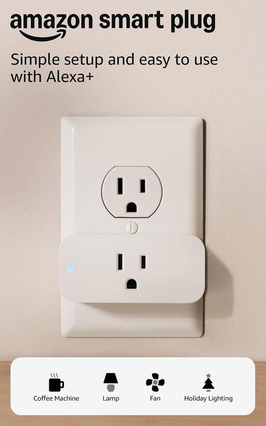 Amazon Smart Plug, Works with Alexa, Simple Setup, Endless Possibilities (2-Pack)
