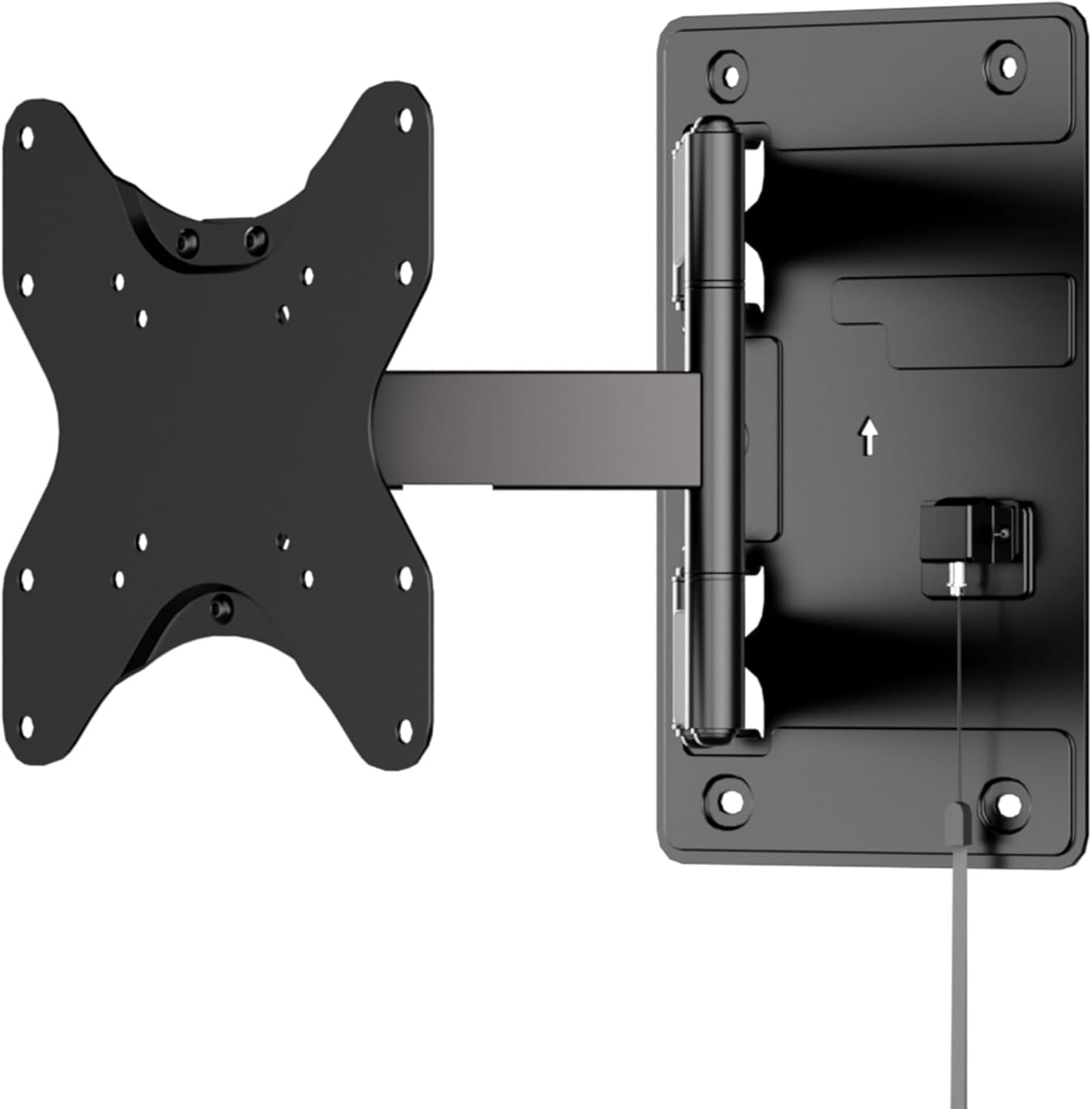 Mount-It! Lockable RV TV Mount for 23-43 Inch TVs, Full Motion Swivel Tilt Wall Mount for Camper, Travel Trailer, Motorhome, Truck & Boat, Quick Release Locking Arm, VESA 75x75-200x200mm, 77 lb
