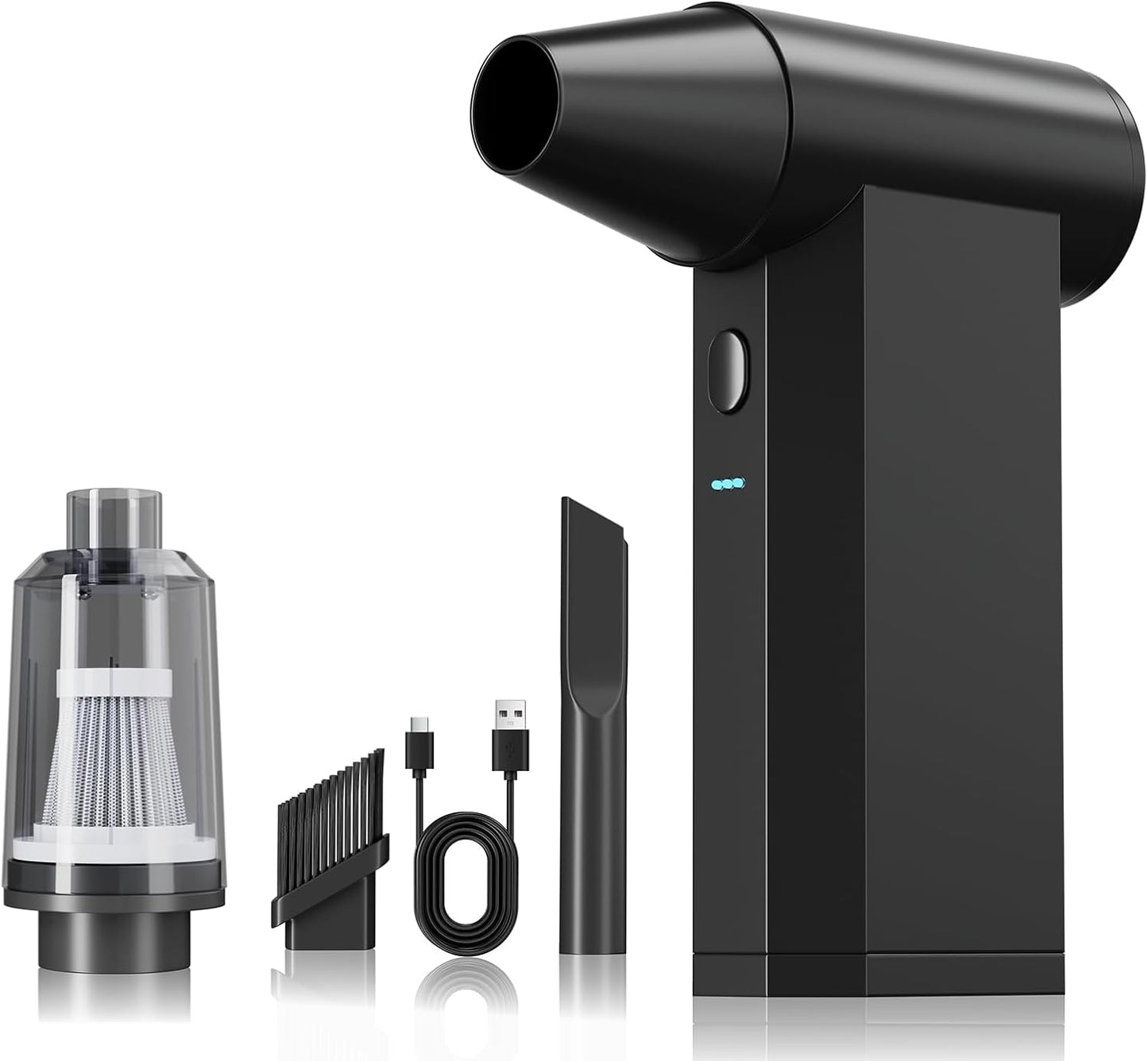 Electric Air Duster, 250000RPM Super Power Cordless Air Duster, 4-Gear Adjustable Mini Blower, Dust Blower for Computer, Keyboard, House, Outdoor and Car, Top Choice for Valentine's Day Gifts