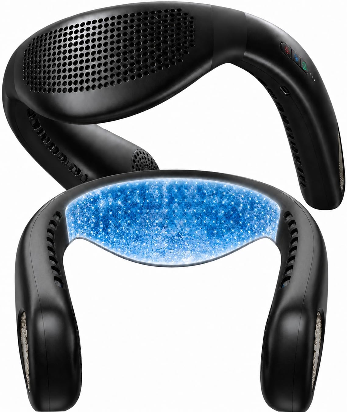 TORRAS COOLiFY Air 2026 Upgraded Neck Fan Air Conditioner, Dual-Airflow Pro Cooling, Ultra Light Portable Fan Rechargeable, Personal Cooling Fan Travel Essentials, Gift for Dad Husband Father, Black