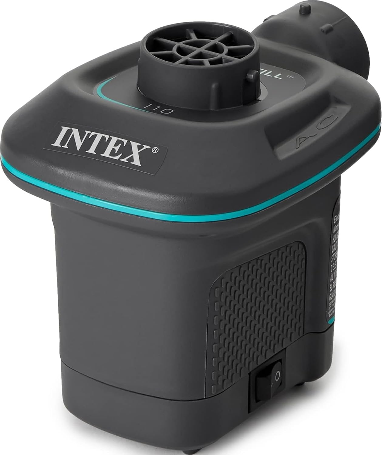 INTEX QuickFill Electric Air Pump: Inflates and Deflates Air Mattresses, Inflatable Kayaks, Boats, Toys