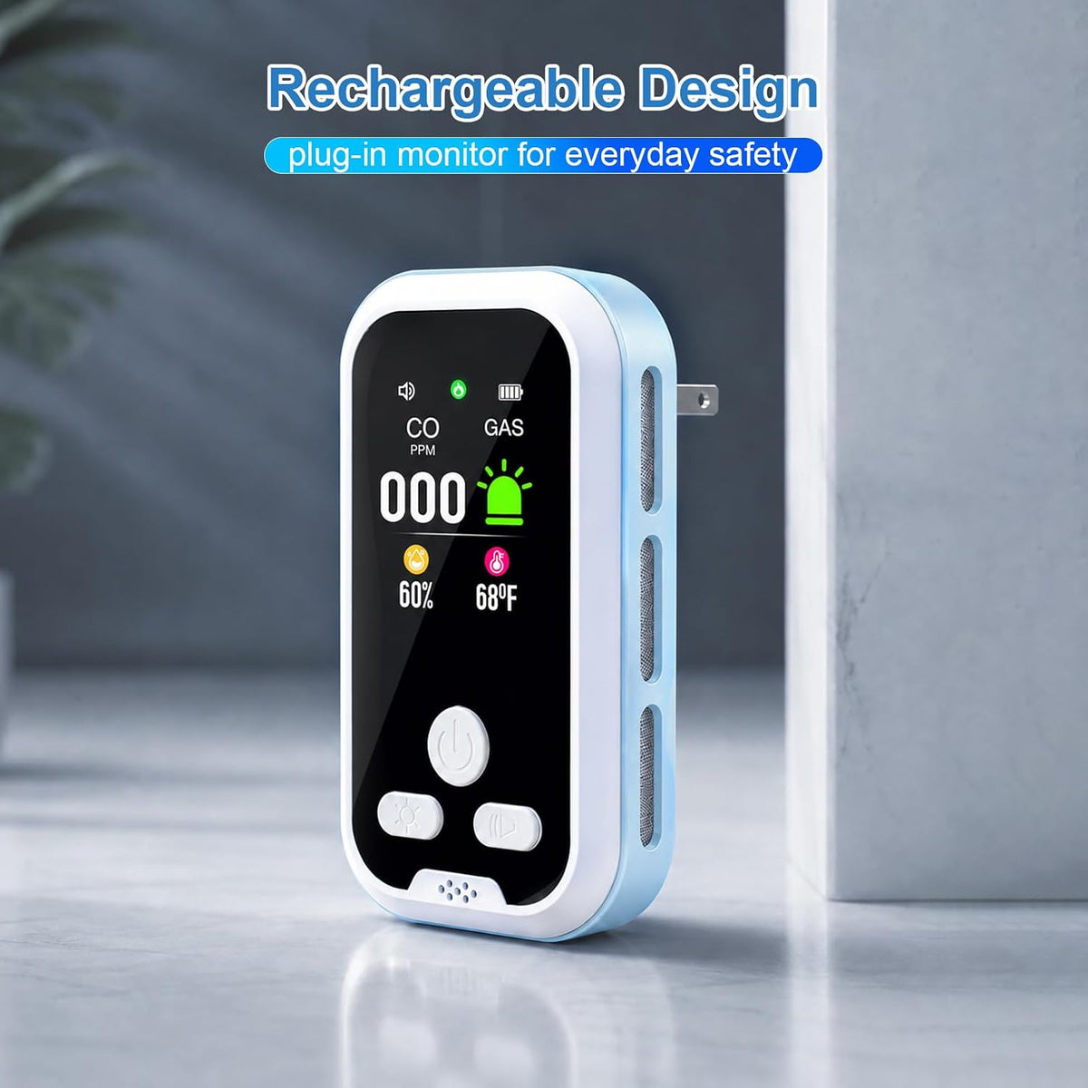 New Plug in Air Quality Detector 5 in 1 Portable Indoor Monitor