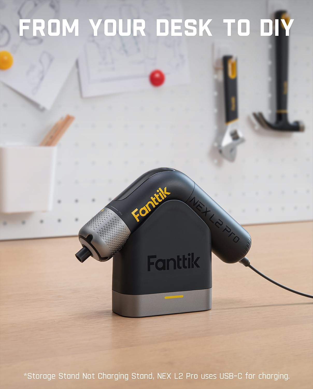 Fanttik L2 Pro Electric Screwdriver set, Cordless Screwdriver | 20 Bits, Max 6N·m Torque, Digital Screen, Variable Speed, 2000mAh Rechargeable Battery, Tech Tool for DIY Enthusiasts
