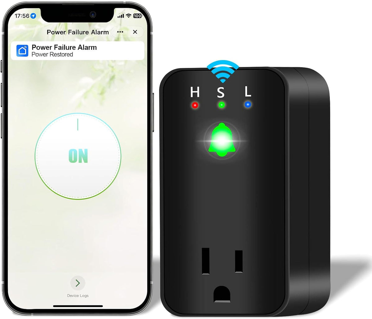 Power Failure Alarm with WiFi App Notifications, Smart Power Outage Alarm