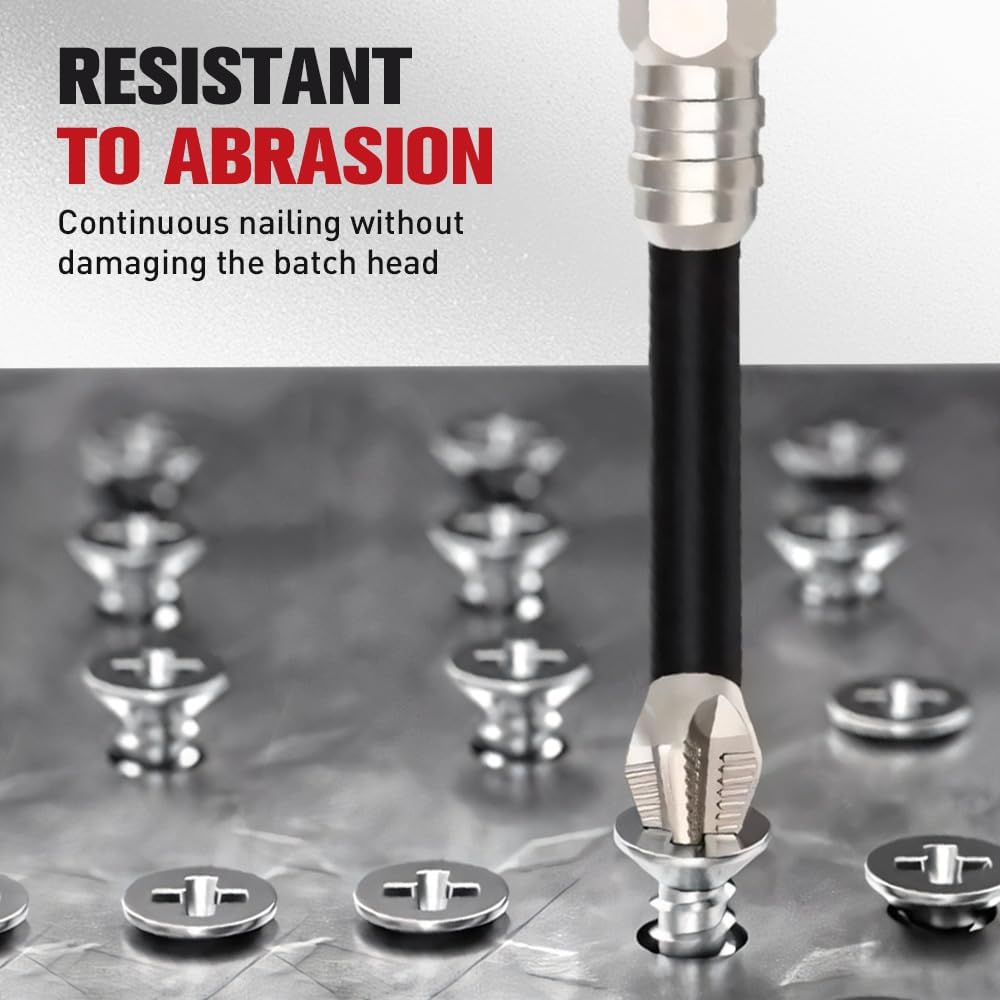 9PCS High Magnetic Screwdriver Drill Bit Set, Premium Universal Strong Magnetic Durability Screwdriver Drill Bit Set,Anti Slip Anti-Shock Impact Driver Bit Set for Home DIY Profession