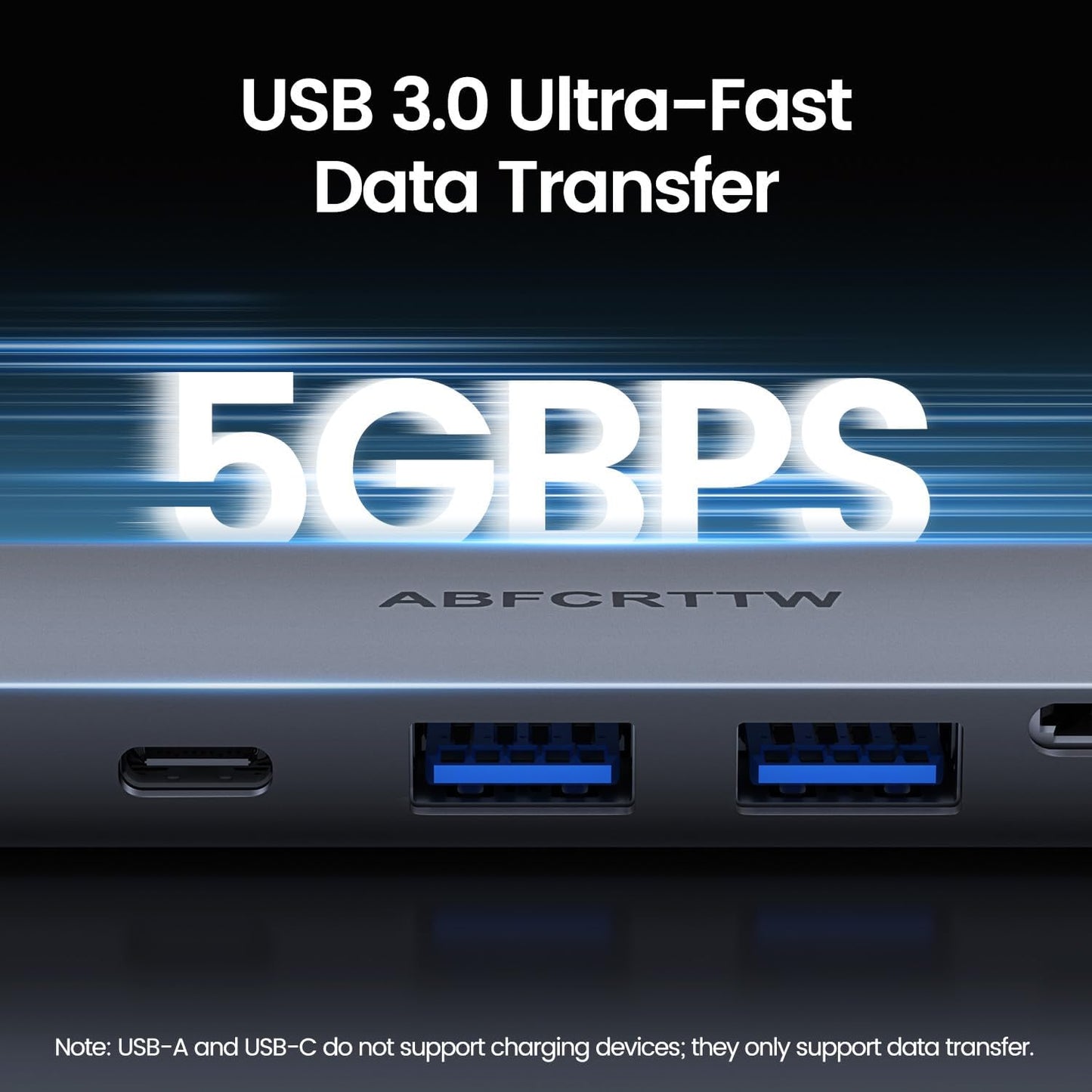 7 in 1 USB C Hub Multiport Adapter for MacBook, Laptop, iPad | USB C Docking Station with 31.5'' Cable, 4K@60Hz HDMI, 100W PD Fast Charging , 2 USB 3.0 & USB-C Data Port, SD/TF Card Reader
