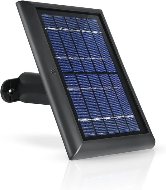 Wasserstein Solar Panel Compatible with Ring Spotlight Cam & Spotlight Cam 2K/Plus/Pro Battery, Stick Up Cam/Pro & Outdoor Cam Plus Battery-Continuous Power for Ring Surveillance Camera, 1 Pack-White