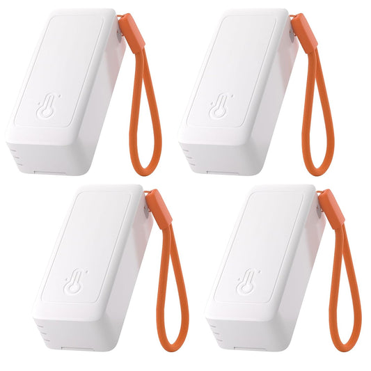 SONOFF SNZB-02B AirGuard TH Lite Zigbee Temperature Humidity Sensor, Thermometer Hygrometer with App Alert, Remote Monitoring for Greenhouse & Wine Cellar, Works with Alexa & Google Home, 4-Pack