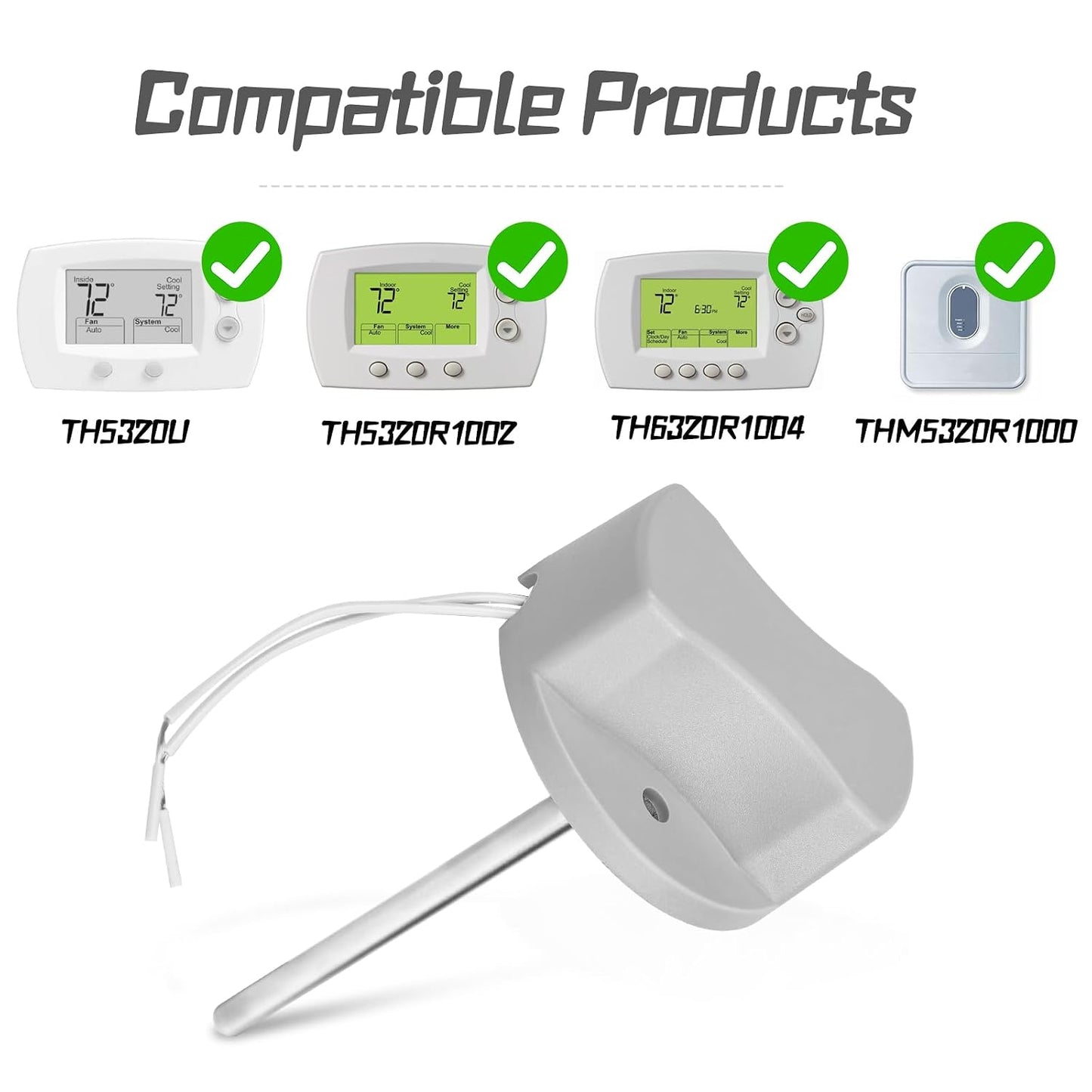 New C7735A1000 Discharge Air Temperature Sensor | CECOMINOD032202, Thermostat Controllers Compatible with Honeywell Zone Controller