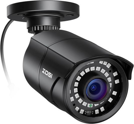 ZOSI 1080P HD 1920TVL Hybrid 4-in-1 CCTV Metal Bullet Security Camera Black