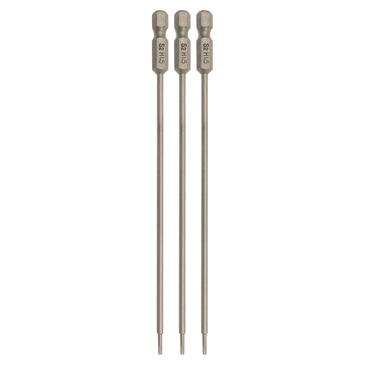 RC Hex Bit 1.5mm 2.0mm 2.5mm 3.0mm 4mm for Electric Screwgun/Power Drill | 6 Inch Power Bits,Hex Head Allen Wrench Drill Bit Set,Professional Grade ¼ Inch Hex Shank for Screwdrivers,High Quality Steel