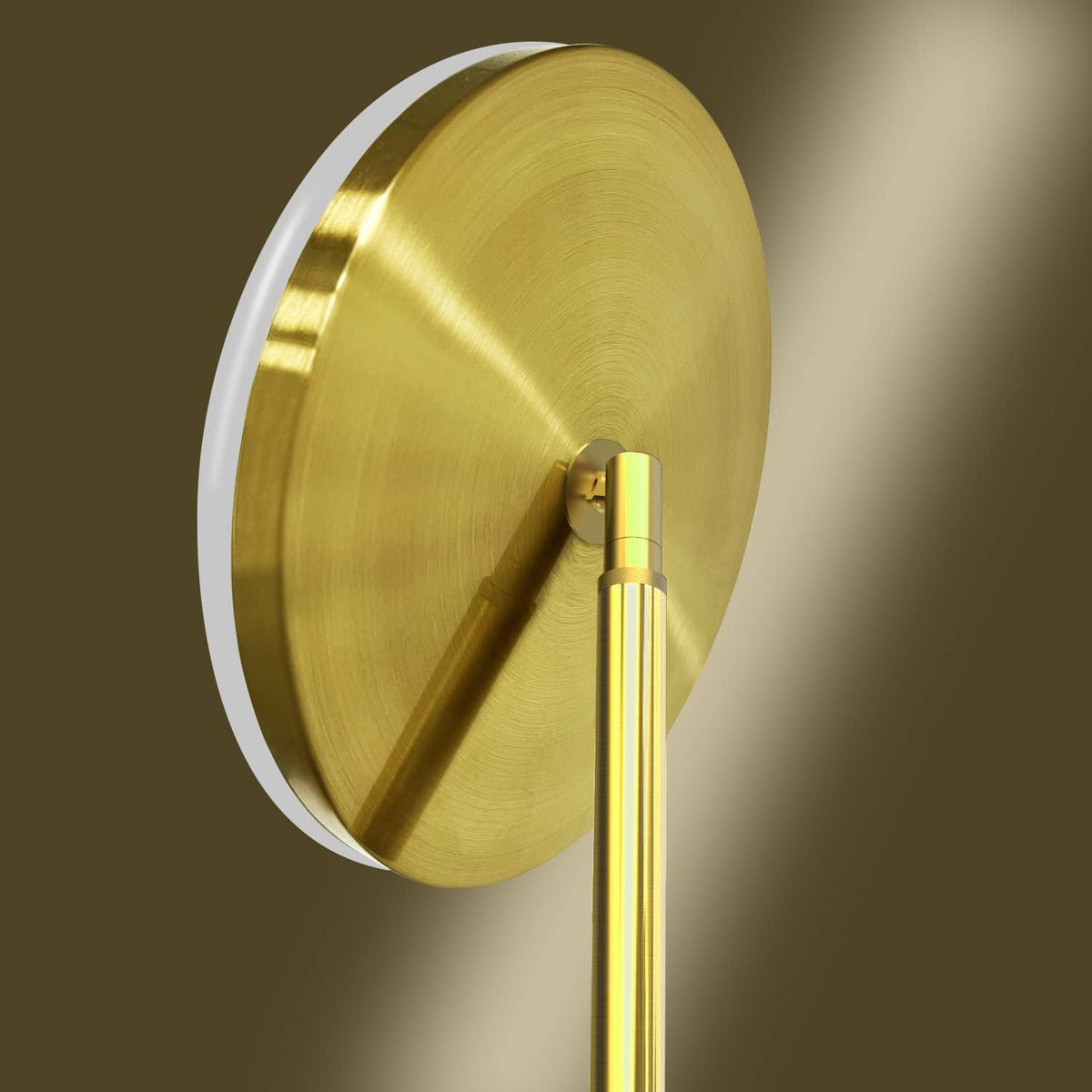 JOOFO LED Torchiere Floor Lamp with Remote, Stepless Dimmable, Brushed Gold