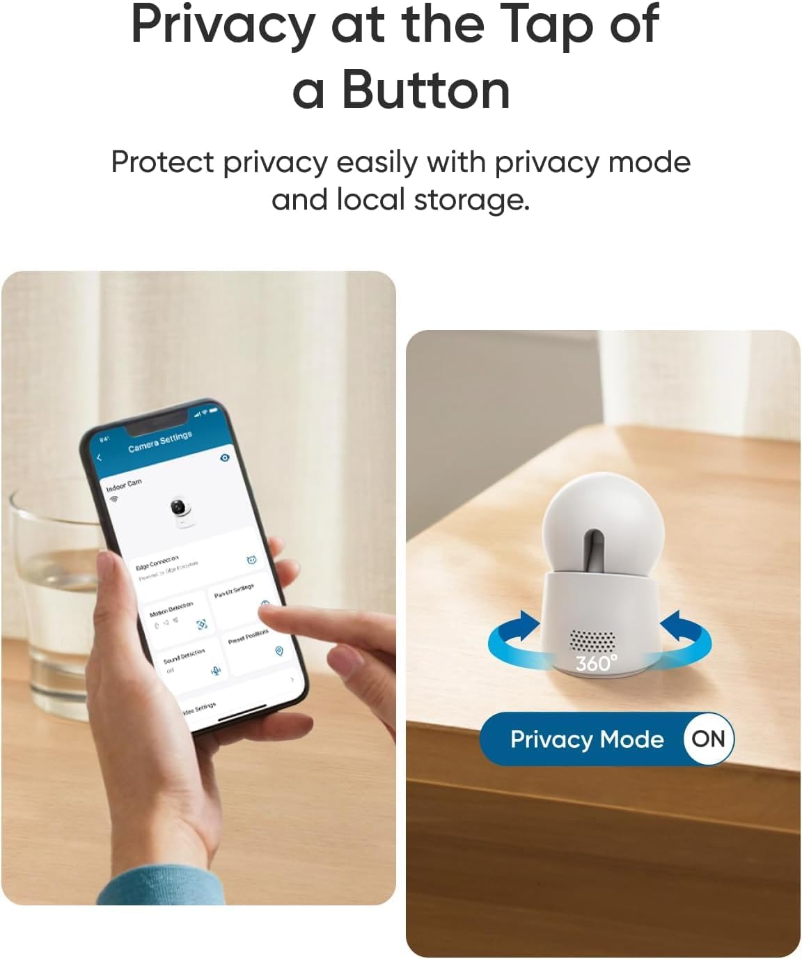 eufy Security 4K Indoor Camera E30, No Subscription, Work as Pet Camera | Nanny/Baby Monitor, Pan&Tilt, AI Tracking, AI Detection, 24/7 Recording, Color Night Vision, Two-Way Audio,Works with HomeKit