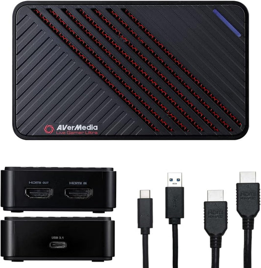 AVerMedia Live Gamer Ultra GC553 – 4K60 HDR Pass-Through, 4K30 Capture, Low Latency for Xbox Series X/S, PS5, Switch, Windows 11/macOS 10.13