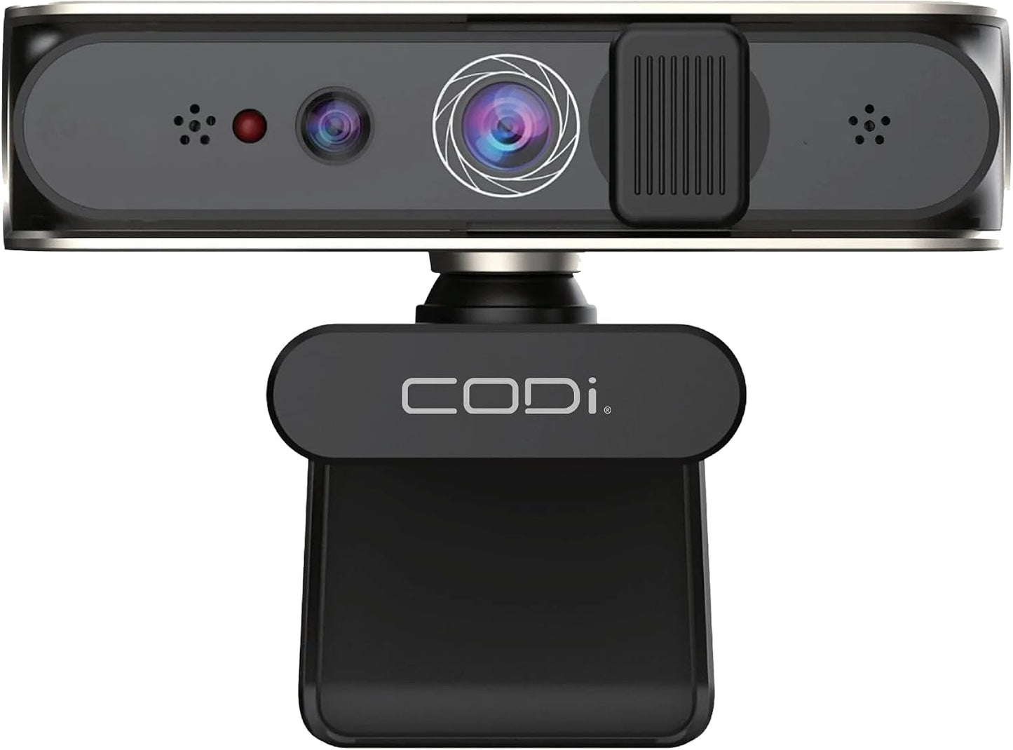 CODi Allocco HD 1080P IR Webcam with Windows Hello Facial Recognition, 30FPS USB-A Camera with Built-in Microphone, Auto Low-Light Correction for Video Conferencing &amp; Streaming