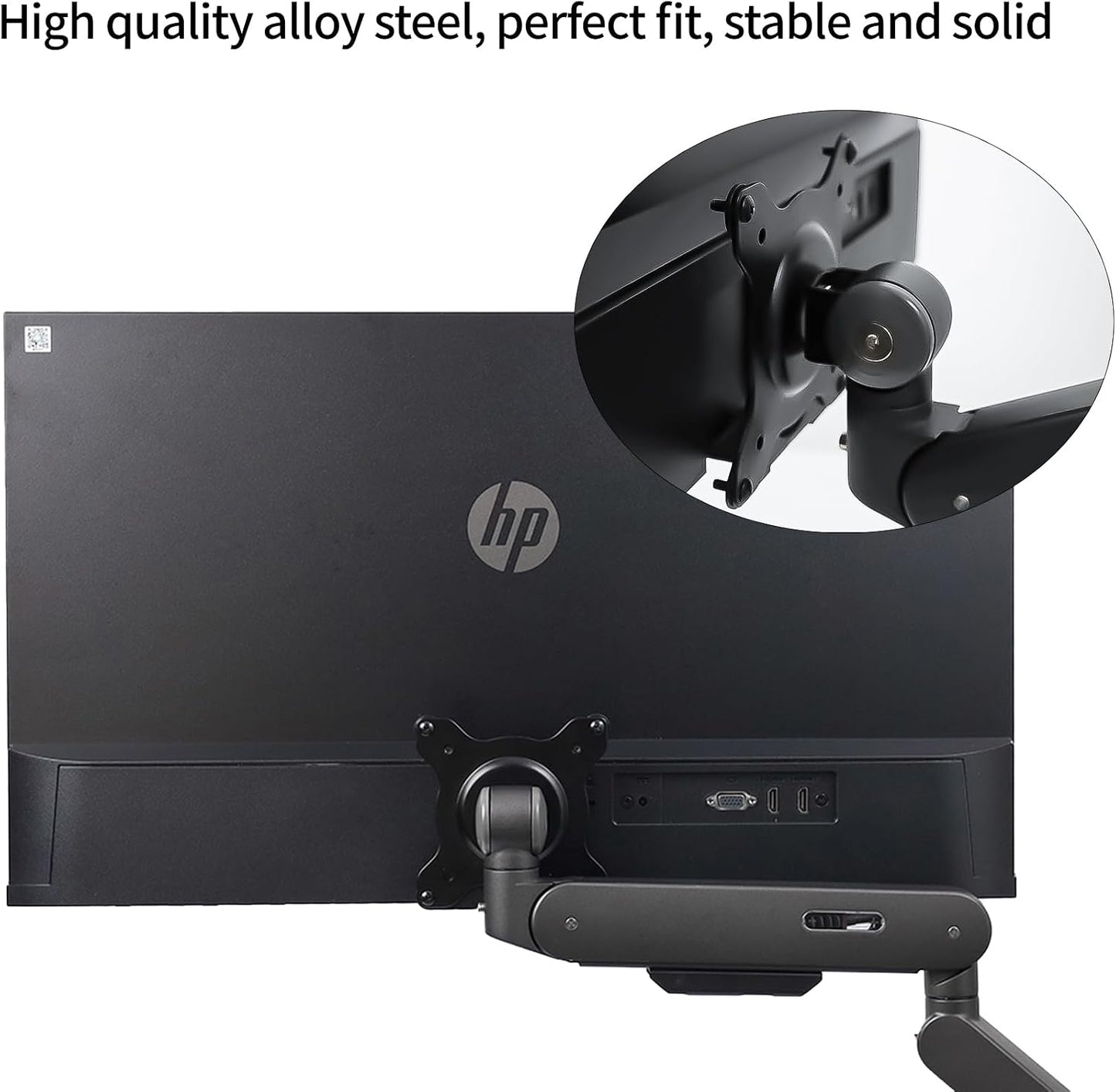 Monitor Arm/Mount VESA Bracket Adapter Compatible with HP M24h, M27h, 524sh 527sh VESA Adapter Bracket Arm, Desk Mount 100 * 100mm 75 * 75mm
