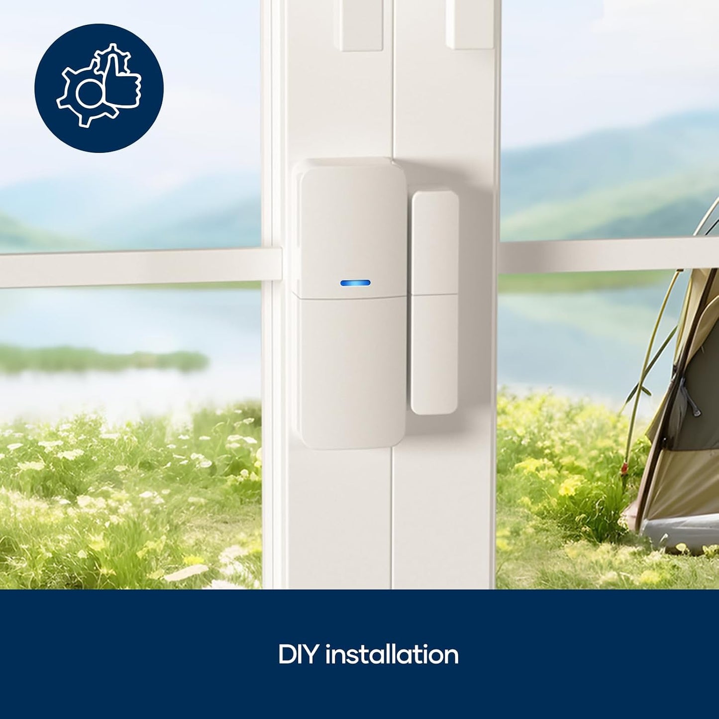 Entry Sensor (Pack of 2) - Window and Door Protection - Compatible with tolviviov Home Security System