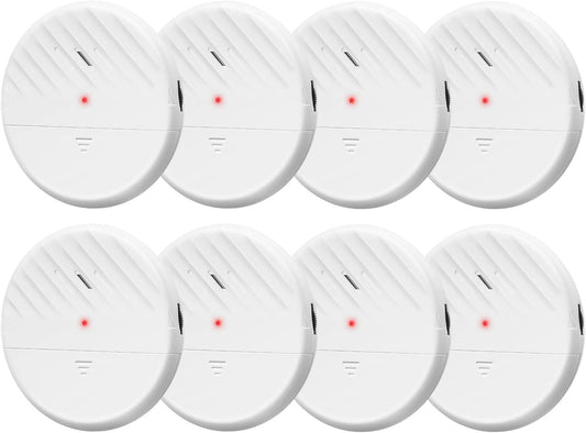 Wsdcam Glass Break Sensor Alarm 125dB Ultra-Slim Wireless Glass Break Detector Window Alarm Vibration Sensor for Home Window and Door Security (8)