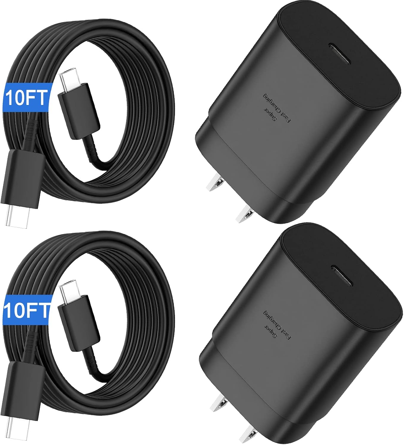USB C Charger Type C Charger Fast Charging,25W Android Charger for Samsung Super Fast Charger with 10Ft Long USBC Charger Cable Cord for Samsung Galaxy S26 S25 S24 S23 S22 S21/iPhone 17/16/16 Pro Max