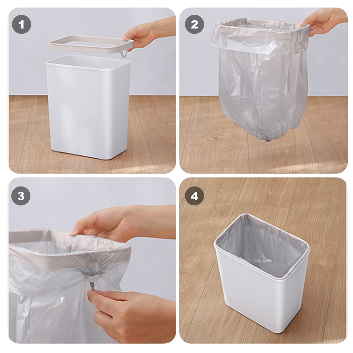 2.5 Gallon Smart Trash Can Sensor Motion - Touchless Bathroom Trash Can