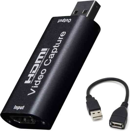 BlueAVS 4K HDMI to USB Capture Card, 1080P@60Hz, Live Streaming & Recording | Plug and Play HDMI Capture for DSLR, Camcorder and Action Cam, Ideal for OBS, Zoom, Live Streaming and Video Calls