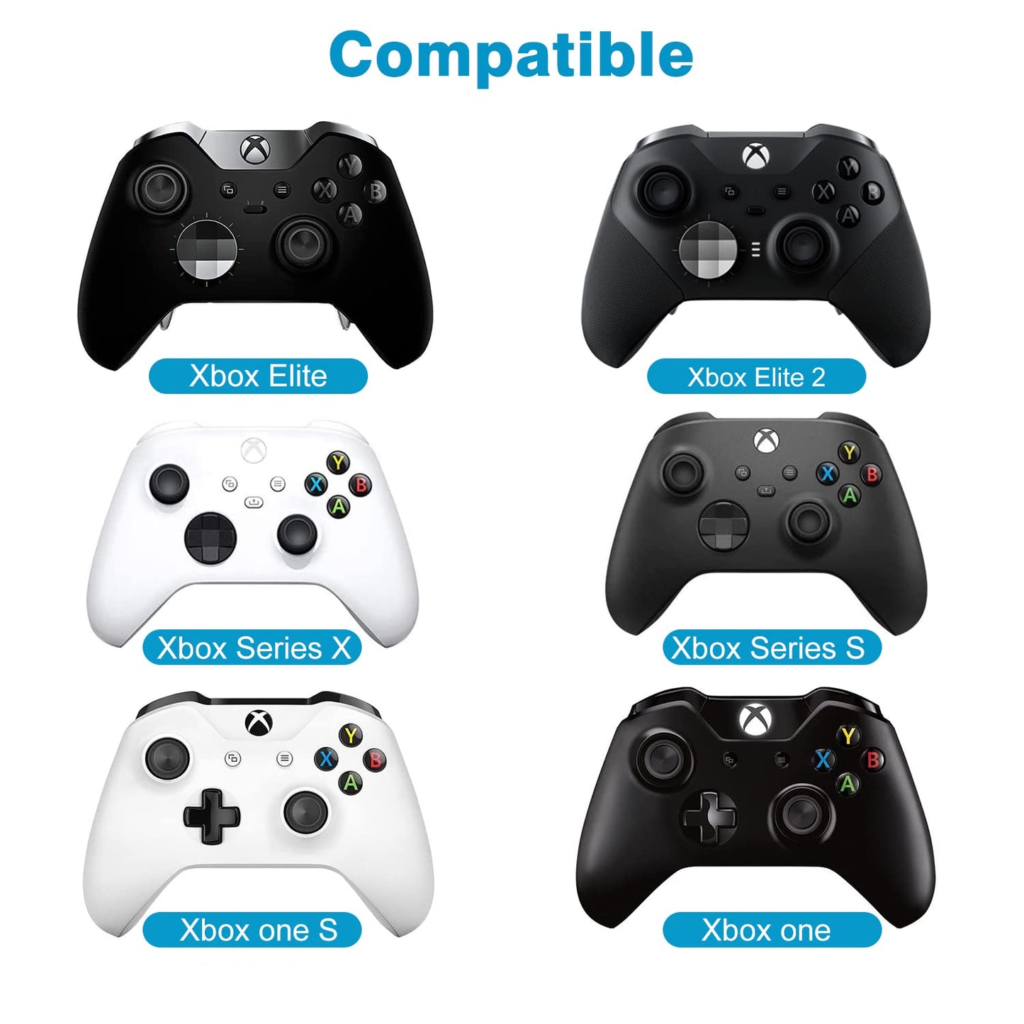 MoKo Green Backlight Keyboard for Xbox One Controller, Black | Wireless Chatpad with Headset & Audio Jack, Accessories fits Xbox One/One S/ Elite/2, Series X/S, 2.4G Receiver Included