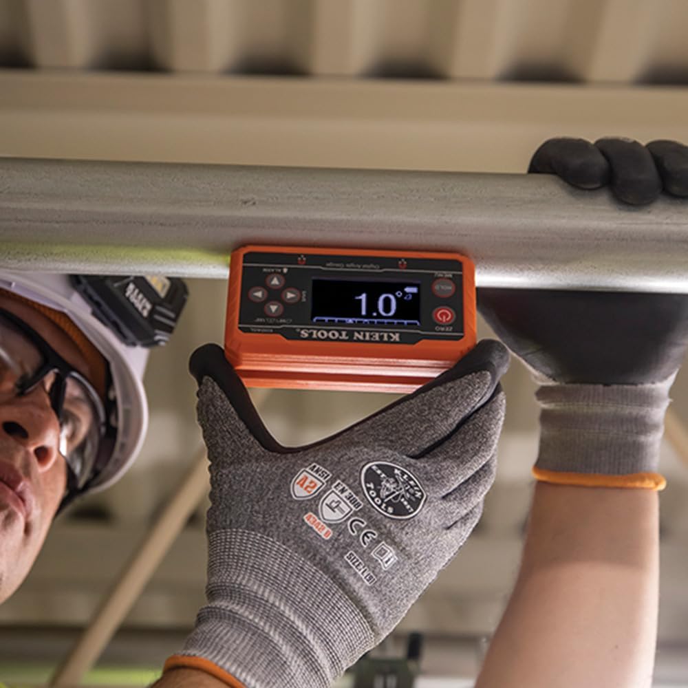 Klein Tools 935DAGL Digital Level Angle Finder with Programmable Angles, Measures 0 - 90 and 0 - 180 Degree or Dual Axis Bullseye Ranges
