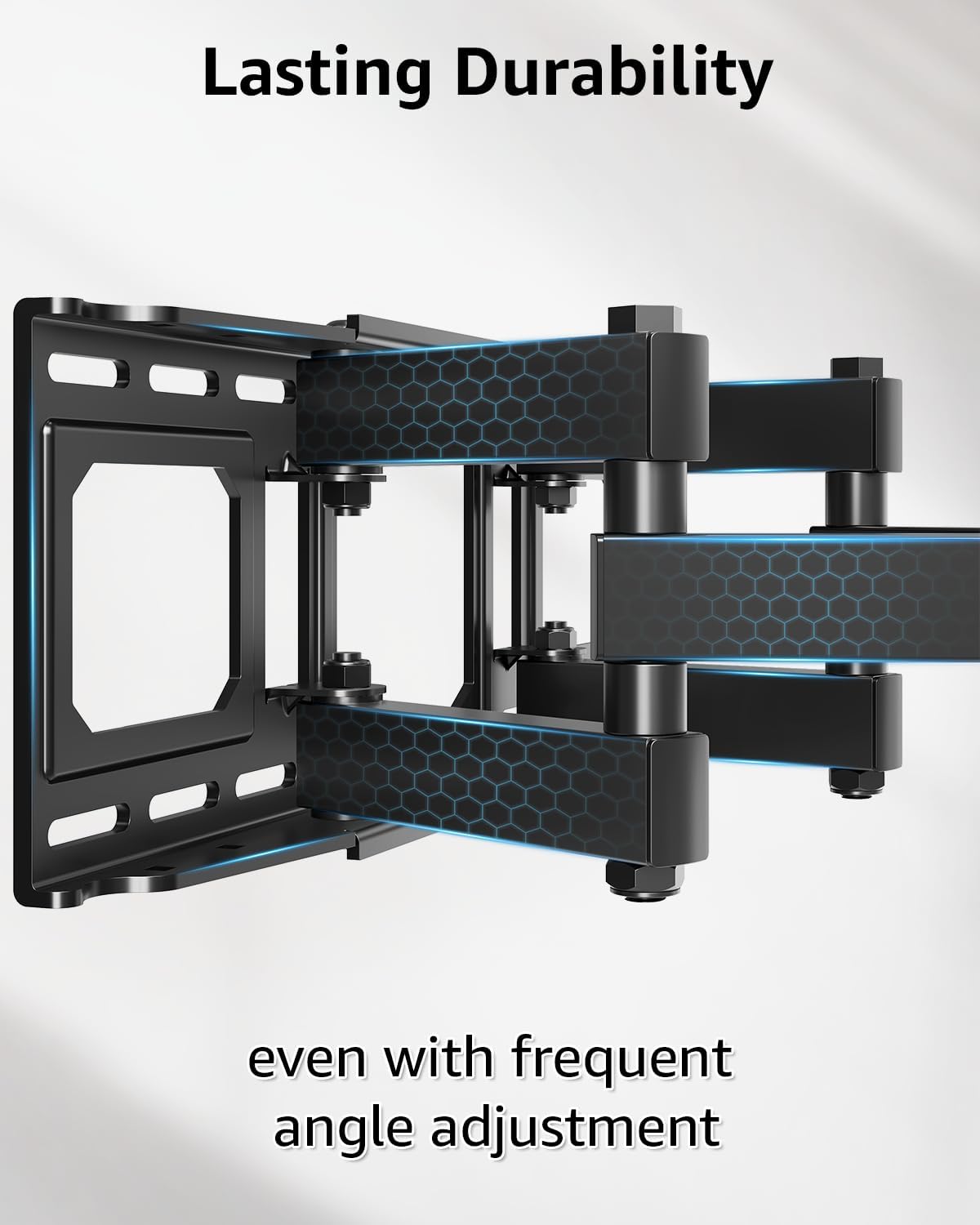 EconoMe TV Wall Mount for Most 32-65 inch Flat Screen/LED/4K TVs, TV Mount with Swivel and Tilt Articulating Dual Arms, Full Motion Wall Mount up to 16” Stud, Max VESA 400X400mm, up to 99lbs