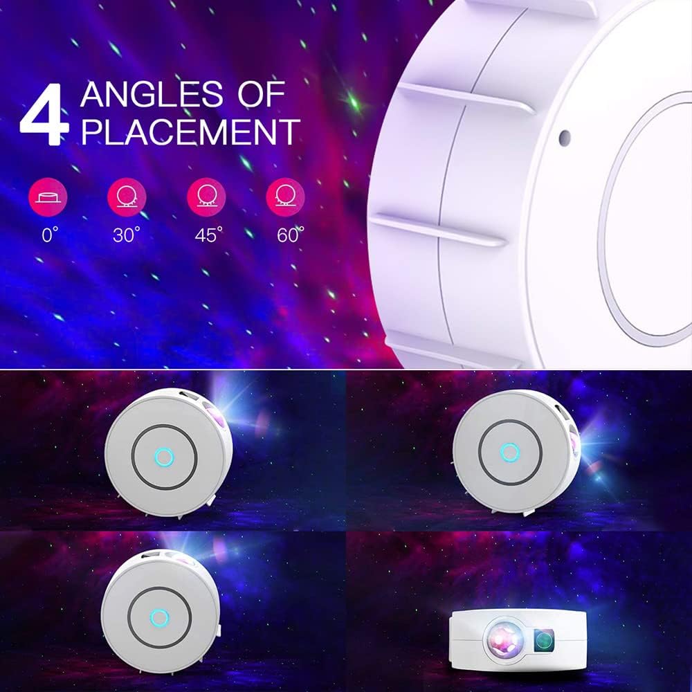 Galaxy Projector for Bedroom,Star Projector Galaxy Light,Northern Lights Projector,Ceiling Starlight Projector,Nebula Lamp,Smart APP&Voice Control,Aurora LED Night Light Projector for Kids Room White