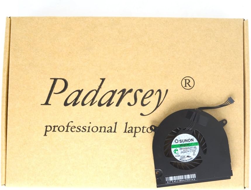 Padarsey NEW Laptop CPU Cooling Fan Compatible for MacBook Pro 13-Inch Unibody A1278 A1280 A1342