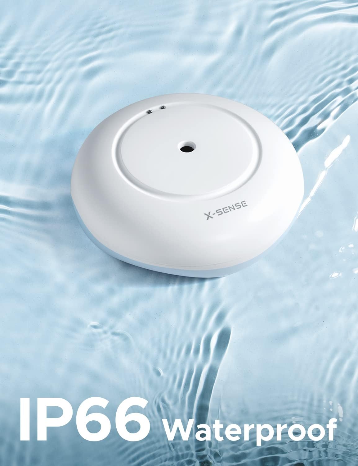 X-Sense Wi-Fi Water Leak Detector Kit, 110 dB, 3 Sensors + Base Station | Real-Time Alerts, 1700 ft Range, IP66 Waterproof, Detects Water as Low as 0.4 mm, for Sinks & Washers