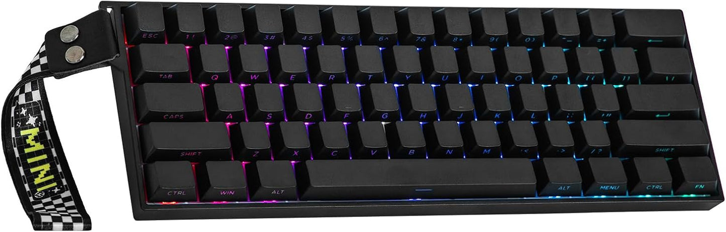 MechLands Aula Mini60 HE PRO Wireless Hall Effect Gaming Keyboard, 4000mAh | Magnetic Keyboard with 8K Polling, Fast Trigger, SOCD & DKS, Adjustable Actuation, RGB Backlit, Sound Dampening (Black)