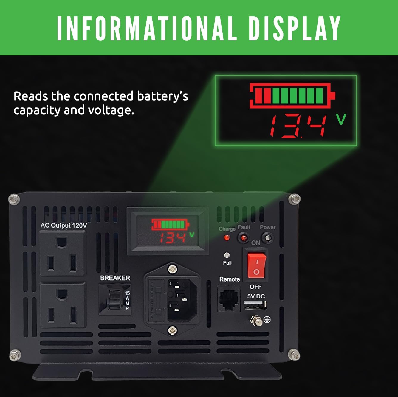 PumpSpy 2000W Sump Pump Battery Backup System, Safe Back Up System for Emergency and Power Outage, Superior Home Silent Sump Pump Backup Power Supply with Intelligent Cooling