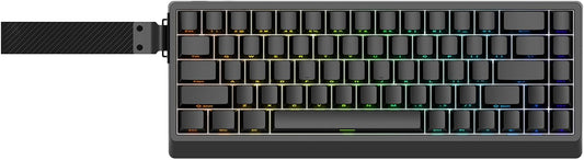 IROK ND68 68 Keys Wired Magnetic Switch Keyboard, 0.005MM RT Accuracy, 8KHZ Polling Rate/Latency As 0.125MS/256KHZ Single Key Scan Rate/ARGB，Hot Swappable,Gasket Structure Gaming Keyboard（Black）