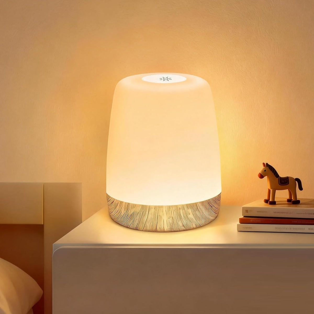 ELITUN LED Night Light, Cordless Bedside Lamp for Bedroom