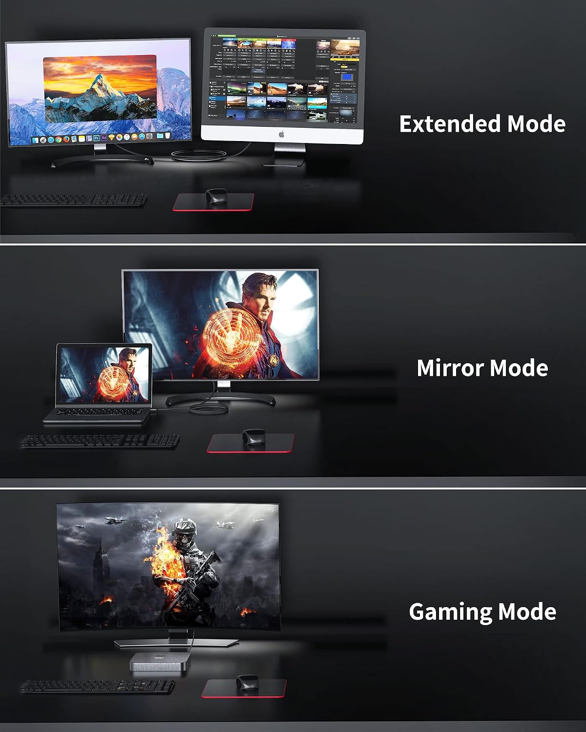 Silkland USB C to DisplayPort 1.4 Cable, 8K@60Hz 4K@144Hz,6.6FT | Thunderbolt 4/3 to DisplayPort, 32.4Gbps, HDCP, G-Sync, for iPhone 17/16, MacBook Pro/Air, Mac mini,Odyssey G8/G9