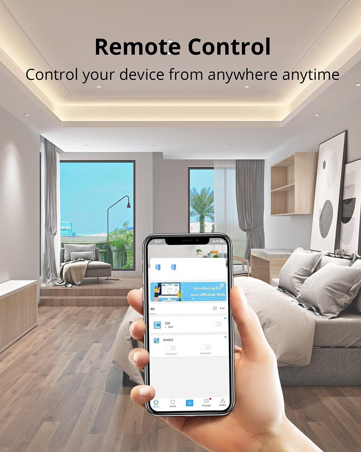 SONOFF S31 WiFi Smart Plug with Energy Monitoring, 15A Smart Outlet Timer Switch ETL Certified, Compatible with Alexa & Google Home, IFTTT Supporting, 2.4 Ghz Wi-Fi Only