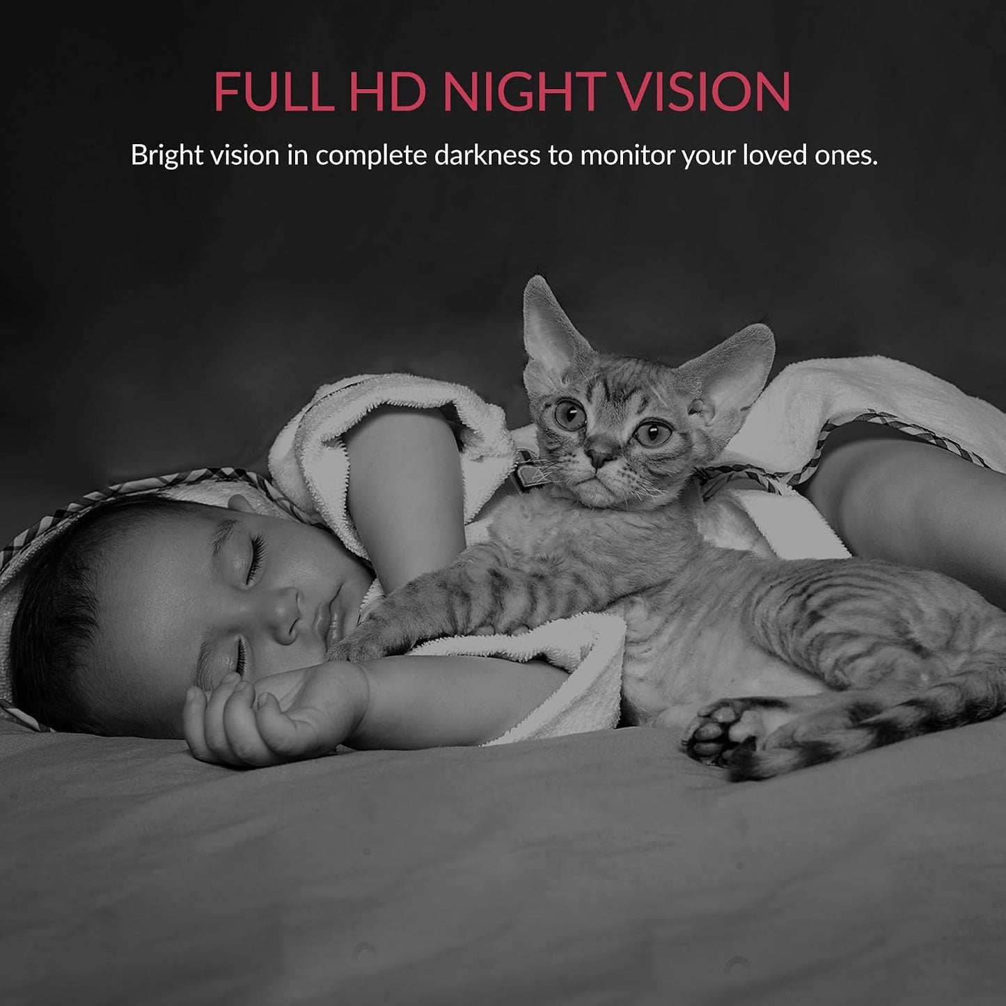 YI 2K 3MP Home Security Camera, Indoor Camera with Person, Vehicle, Animal Detection, Phone App for Baby, Pet, Dog, Monitoring, Compatible with Alexa