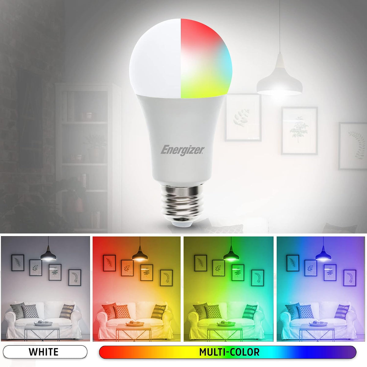Energizer SMART RGBW A19 Bulb - 2 Pack