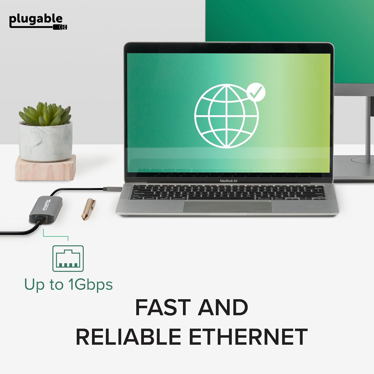 Plugable 7-in-1 USB C Hub Driverless Multiport Adapter with Ethernet