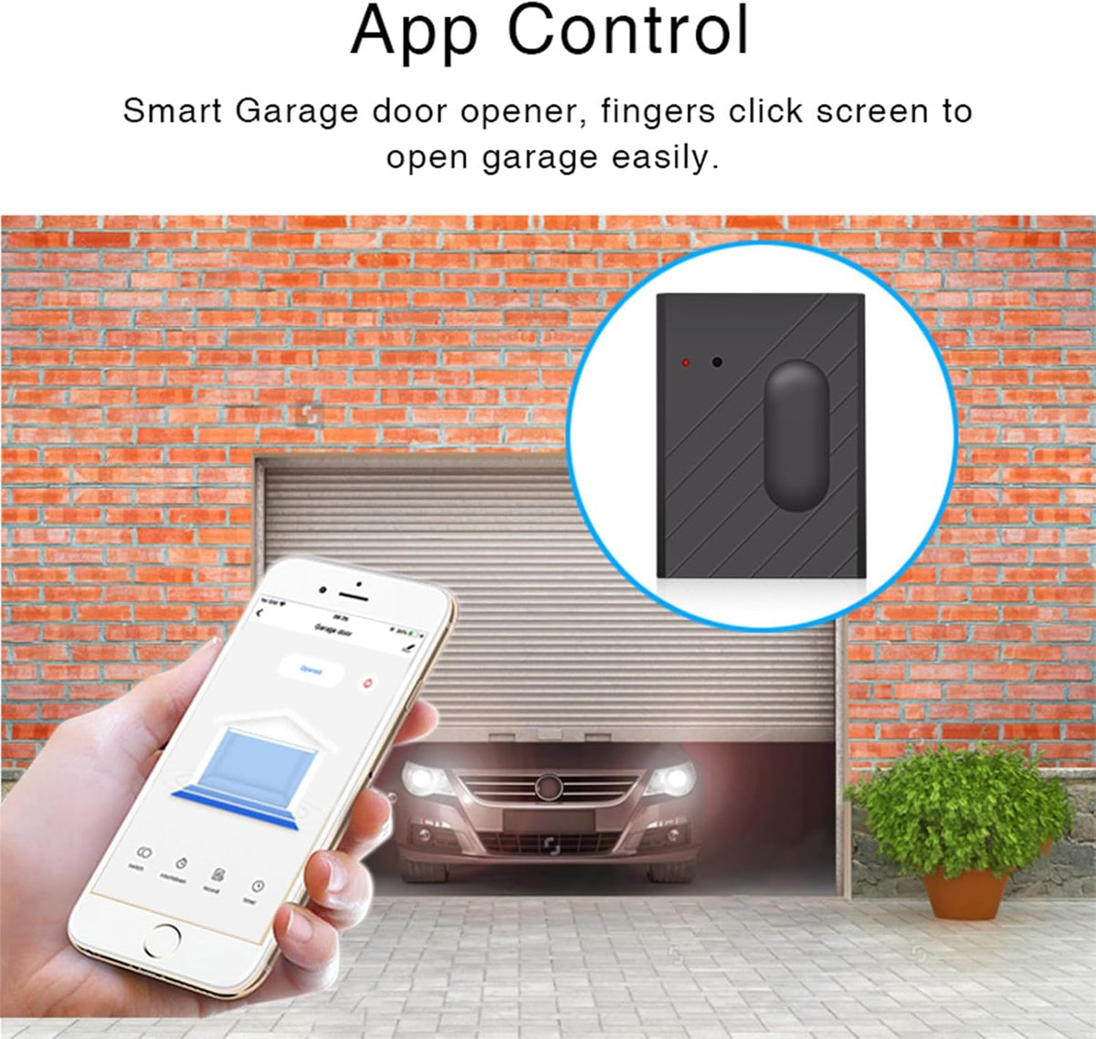 Wengart WiFi Garage Door Controller for Smart Home DIYers to Stop Yellow Learn Button Compatibility Issues via Tuya Smart Life Real Time Magnetic Sensor Feedback Kit
