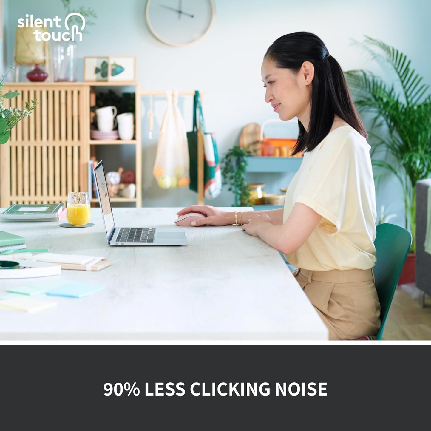 Logitech Signature M550 Wireless Mouse Small to Medium Sized - Off White | For small to medium sized hands, 2-year battery, multi-device compatibility