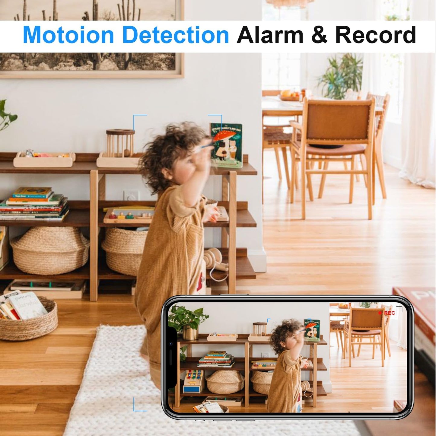 Small Wireless Camera with USB Charger - Full HD 1080P - Mini Security Cam for Indoor Use - Cloud Storage
