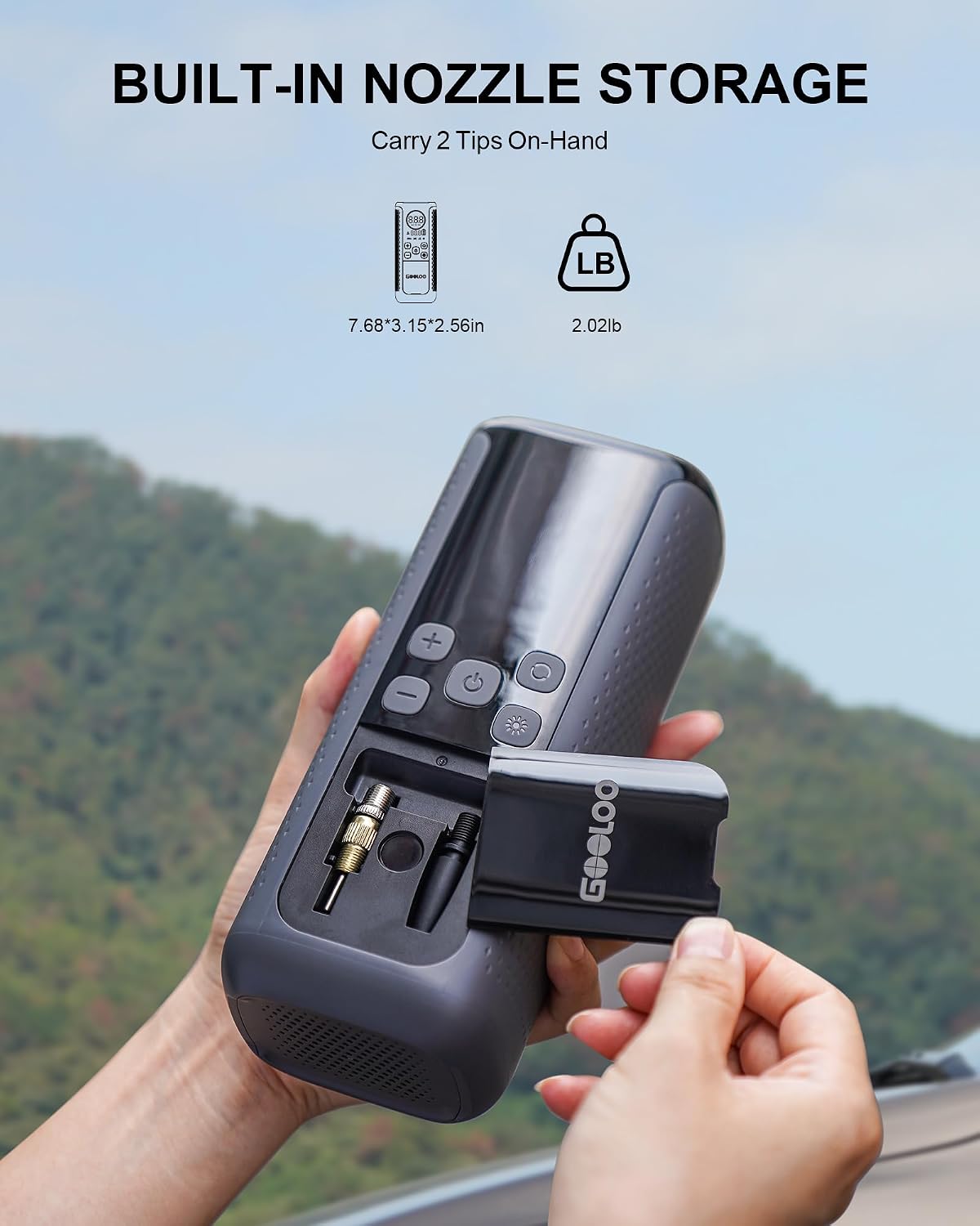 GOOLOO GT160 DUAL Heavy-Duty Tire Inflator Portable Air Compressor | Built for Heavy-Duty Vehicles • 160 PSI Max • Dual-Cylinder Pump • 10000mAh Battery • Fast Inflation