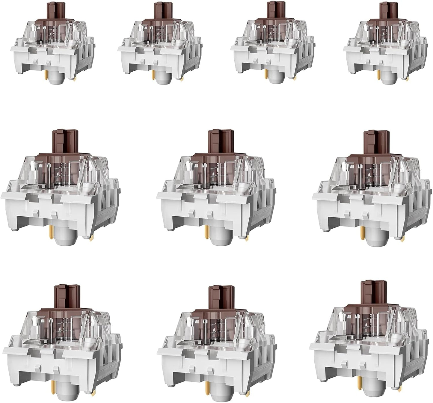 ZhouWang 72PCS Blue Click Switch,Clicker for 3D Prints 、Gaming Keyboards. | Pre-Lubricated,Dustproof and Waterproof Click Switch,Crisp clicking Sound with Strong Tactile Feedback,Keyboard Accessories